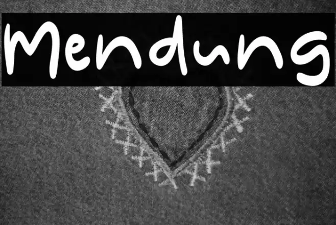 Mendung Font examples