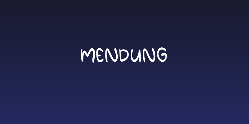 Mendung Social Header