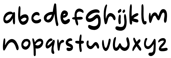 Mendung Font LOWERCASE