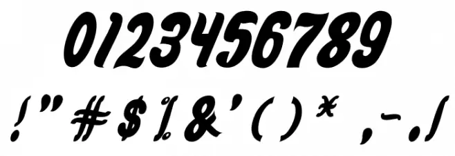 Mendward Font OTHER CHARS