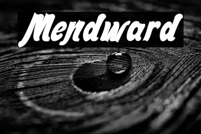 Mendward Font examples