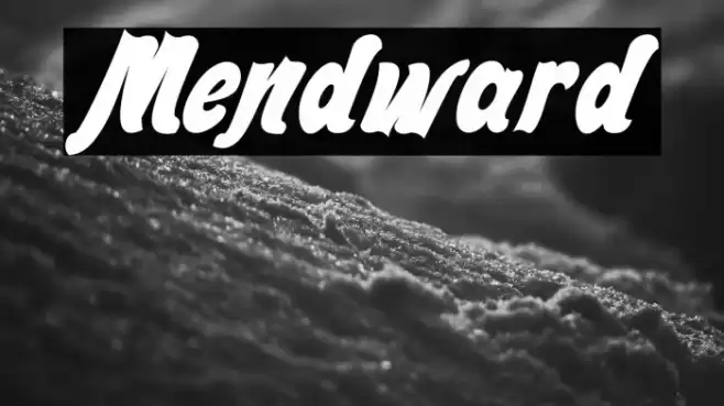 Mendward Font examples