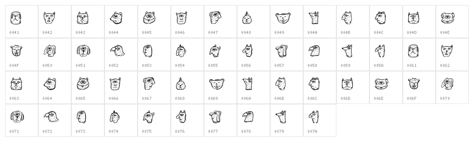 Menge Regular Character Map