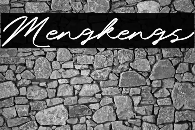Mengkengs Font examples