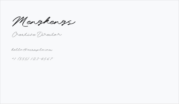 Mengkengs Business Card