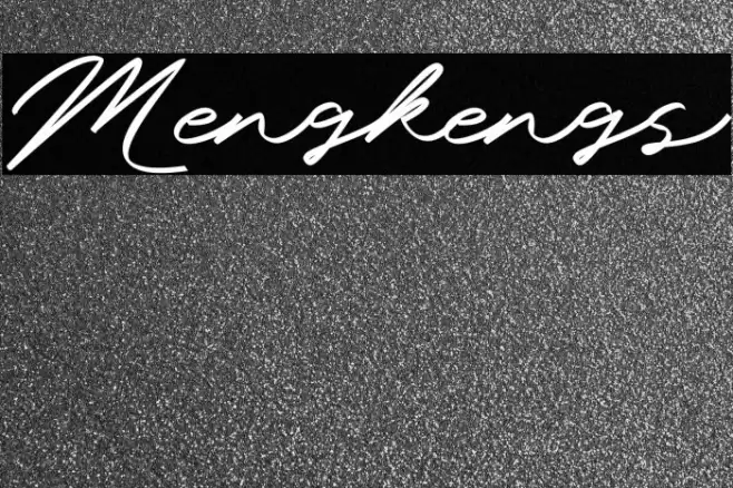 Mengkengs Font examples