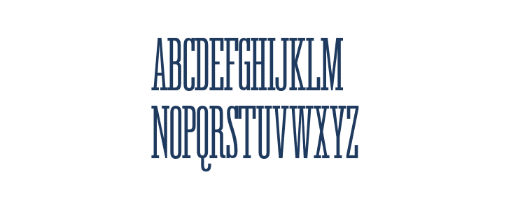 Menil Etroit Uppercase