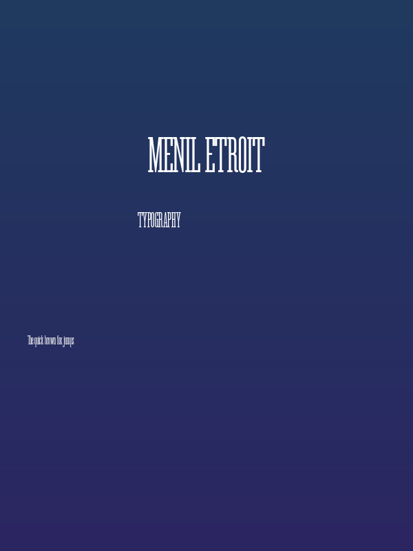 Menil Etroit Poster
