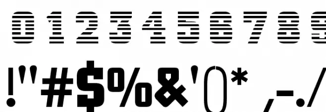 MeninBlue フォント その他の文字