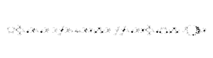 Menina Graciosa Ornaments Two Font