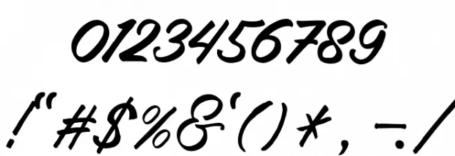 MenleaderDEMO Font OTHER CHARS