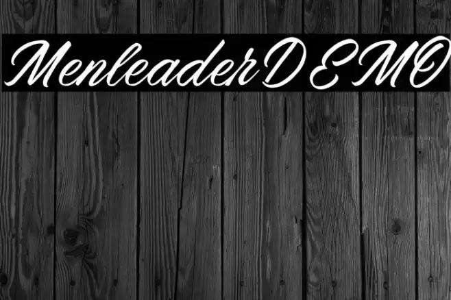 MenleaderDEMO Font examples