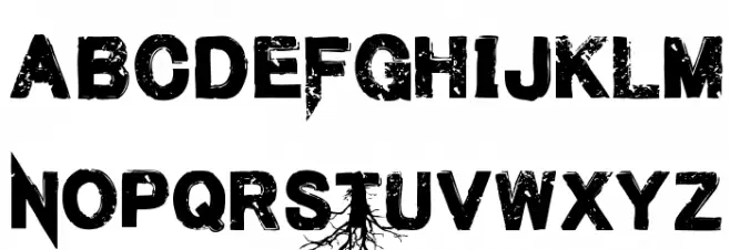 MenofNihilist-Regular Font LOWERCASE