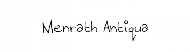 Menrath Antiqua  Скачать бесплатные шрифты