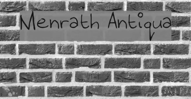 Menrath Antiqua Font examples