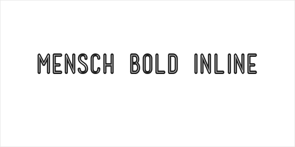 Mensch Bold Inline Logo