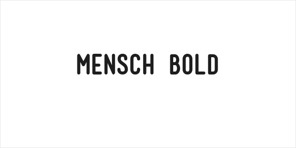 Mensch Bold Logo
