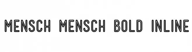 Mensch Mensch Bold Inline  नि: शुल्क फ़ॉन्ट्स डाउनलोड