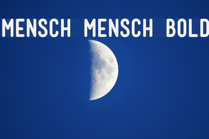 Mensch Mensch Bold Font examples