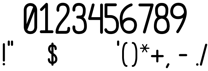 Mensch Mensch Regular フォント その他の文字