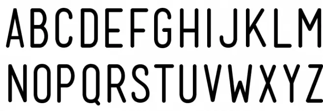 Mensch Mensch Regular Font Litere mari