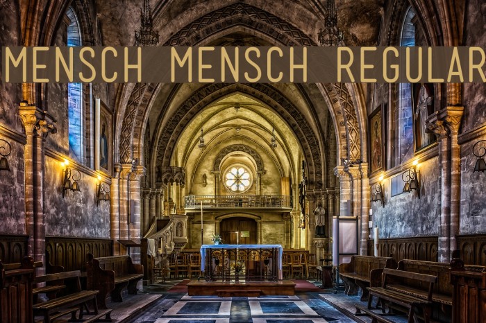 Mensch Mensch Regular フォント examples