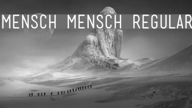 Mensch Mensch Regular Font examples