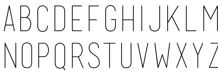 Mensch Mensch Thin Font LOWERCASE