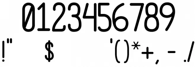 Mensch Regular Font OTHER CHARS