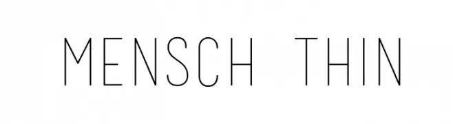 Mensch Thin  les polices de caractères gratuit tlcharger