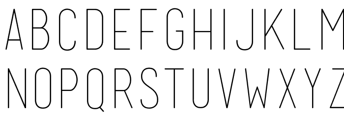 Mensch Thin Font LOWERCASE