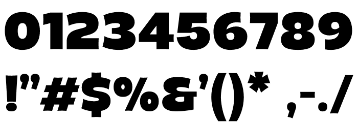 MenschTrial-Black Font OTHER CHARS