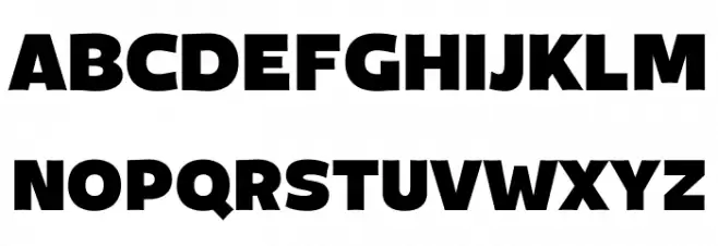 MenschTrial-Black Font Litere mari