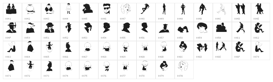 Menschen Character Map