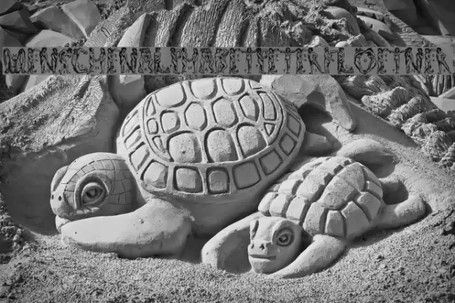 MenschenalphabetPeterFloetner1534 Font examples