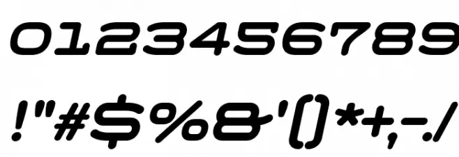 Menscho Italic Font OTHER CHARS