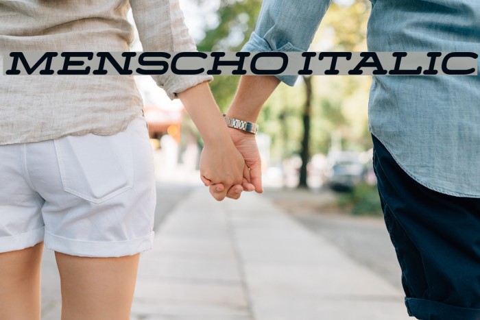 Menscho Italic لخطوط تنزيل examples