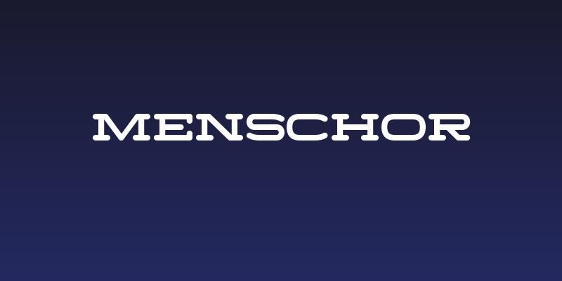 Menschor Social Header