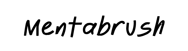 Mentabrush  font caratteri gratis