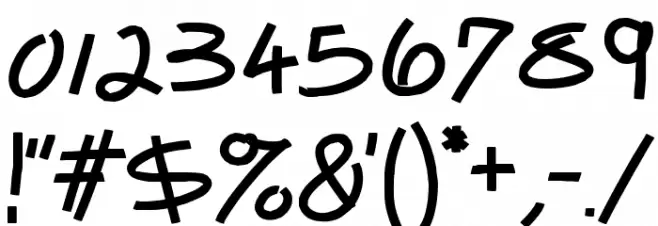 Mentabrush Font OTHER CHARS