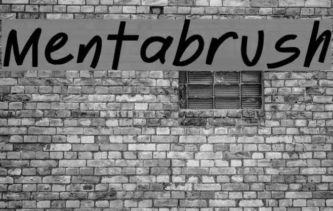 Mentabrush Font examples