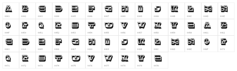 Mental Regular Character Map