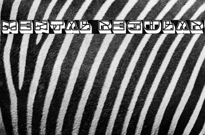 Mental Regular Font examples