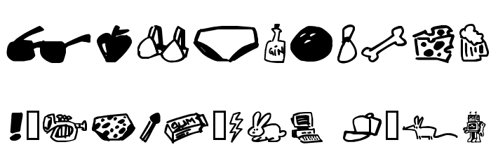 MentalJunkDrawer Font OTHER CHARS