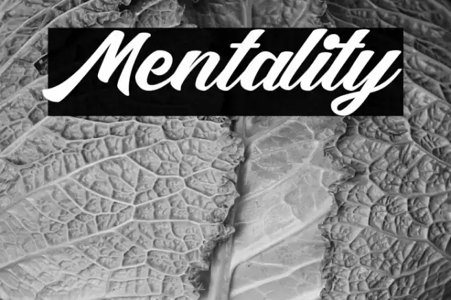 Mentality Font examples