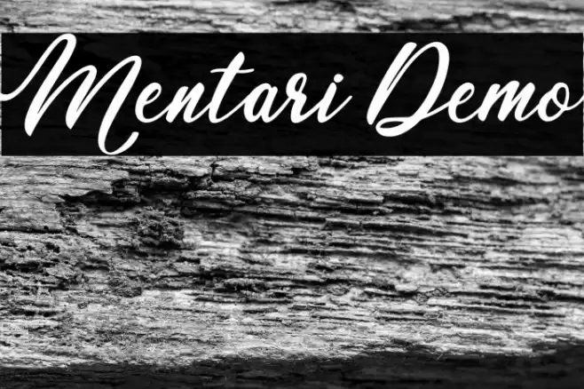 Mentari Demo Font examples