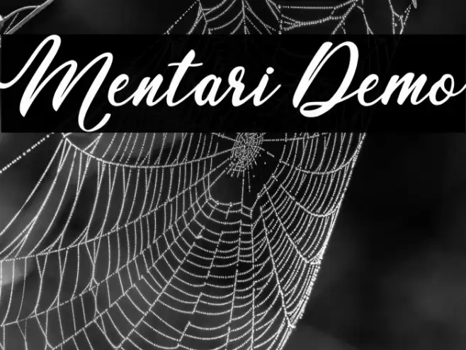 Mentari Demo Font examples
