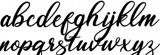 Mentari Demo Schriftart Kleinbuchstaben