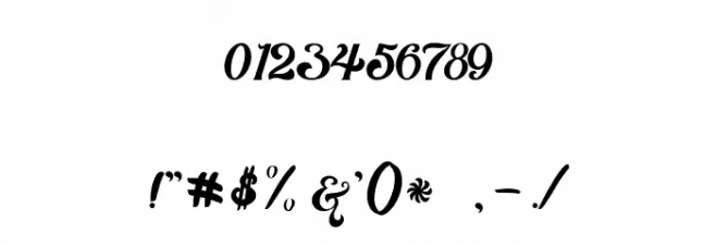 Mentari Font OTHER CHARS