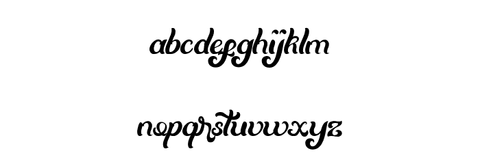 Mentari Font LOWERCASE